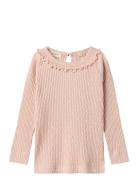 Nmffiducia Ls Slim Top Lil Tops T-shirts Long-sleeved T-shirts Pink Li...