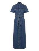 Ss Maxi Western Dress Maksimekko Juhlamekko Blue Lee Jeans