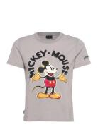 Mickey Mouse Tops T-shirts & Tops Short-sleeved Beige Desigual