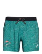 Fujitrail All Over Print 5In Short Sport Shorts Sport Shorts Green Asi...