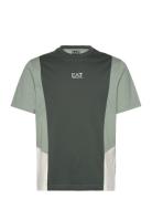T-Shirt Tops T-shirts Short-sleeved Green EA7
