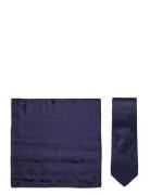 Tie & Pocket Square Solmio Kravatti Navy Amanda Christensen