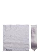 Tie & Pocket Square Solmio Kravatti Grey Amanda Christensen