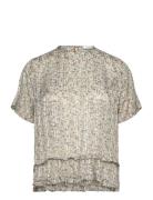 Rwgloria Ss Blouse Tops Blouses Short-sleeved Multi/patterned Rosemund...