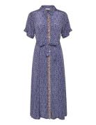 Blakell Maxi Dress Ss Polvipituinen Mekko Navy Lollys Laundry