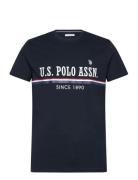 Anniv 1 Reg Uspa Uni Tee Tops T-shirts Short-sleeved Navy U.S. Polo As...