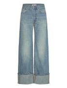 Rosa Turn Up Kros Regen St Bottoms Jeans Wide Blue Lois Jeans