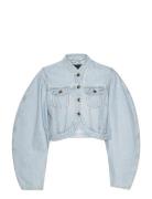 Round Sleeve Denim Jacket Farkkutakki Denimtakki Blue ROTATE Birger Ch...