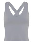 Float Zoe Tank, Cross-Back Tops T-shirts & Tops Sleeveless Grey Girlfr...