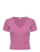 Muse Ss Tee Reds Tops Shirts Short-sleeved Pink Levi's®