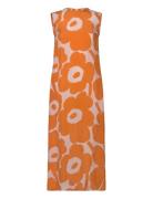 Migot Unikko Polvipituinen Mekko Orange Marimekko