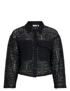 Vimerinda Crochet L/S Cardigan/Bfs Tops Knitwear Cardigans Black Vila
