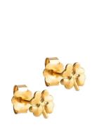 Organic Clover Mini Studs Accessories Jewellery Earrings Studs Gold En...