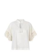 Christelledea Ns Tops Blouses Short-sleeved White Dea Kudibal