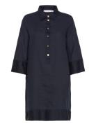 Ninette Solid Dress Lyhyt Mekko Navy BUSNEL