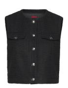 Anoukari-1 Vests Knitted Vests Black HUGO
