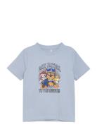 T-Shirt Ss Tops T-shirts Short-sleeved Blue Minymo