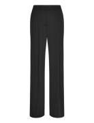 Str Matte Jersey-Ful-Ple Bottoms Trousers Wide Leg Black Lauren Ralph ...