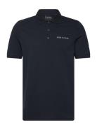 Embroidered Polo Shirt Tops Polos Short-sleeved Navy Lyle & Scott