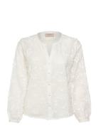 Fqselia-Blouse Tops Blouses Long-sleeved White FREE/QUENT