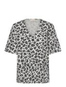 Fqlavisco-Blouse Tops T-shirts & Tops Short-sleeved Multi/patterned FR...