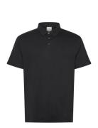 Ss Supima Chest Emb Polo Tops Polos Short-sleeved Black Calvin Klein