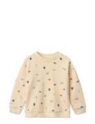 Thora Printed Sweatshirt Tops Sweat-shirts & Hoodies Sweat-shirts Beig...