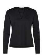 Asla Tops T-shirts & Tops Long-sleeved Black Tiger Of Sweden