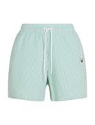 Medium Drawstring Ithaca Stripe Uimashortsit Green Tommy Hilfiger
