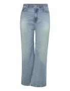 High-Rise Wide-Leg Jean Bottoms Jeans Wide Blue Lauren Women