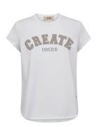 Mmcelli O-Ss Tee Tops T-shirts & Tops Short-sleeved White MOS MOSH