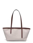 Gaiba Ecru/Cannella Canvas/Vacchetta Bags Small Shoulder Bags-crossbod...