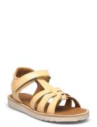 Sandals - Flat - Open Toe - Op Shoes Summer Shoes Sandals Yellow ANGUL...