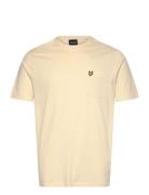 Pocket T-Shirt Tops T-shirts Short-sleeved Cream Lyle & Scott