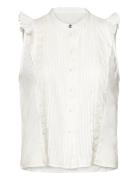 C_Bantiana Tops Blouses Sleeveless White BOSS