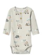 Nbmhelp M Ls Body Bodies Long-sleeved Grey Name It