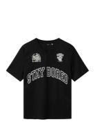 Nlmandreas Bod Poly L Ss Top Sky Tops T-shirts Short-sleeved Black LMT...