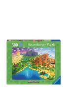 World Of Minecraft 500P Toys Puzzles And Games Puzzles Classic Puzzles...
