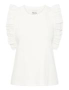 Ihpaityn To2 Tops Blouses Sleeveless White ICHI