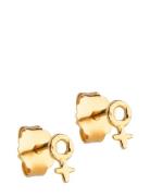 Feminine Power Studs Accessories Jewellery Earrings Studs Gold Enamel ...