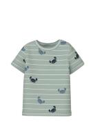 Nbmvroels Ss Top Box Tops T-shirts Short-sleeved Green Name It