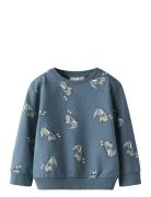 Nmmvermo Aop Ls Nreg Sweat Unb Tops Sweat-shirts & Hoodies Sweat-shirt...