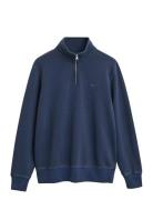 Sunfaded Half Zip Sweat Tops Sweat-shirts & Hoodies Sweat-shirts Blue ...
