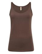 Sc-Pylle Tops T-shirts & Tops Sleeveless Brown Soyaconcept