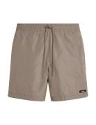 Medium Drawstring Uimashortsit Brown Calvin Klein