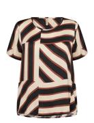 Sc-Roja Tops Blouses Short-sleeved Multi/patterned Soyaconcept