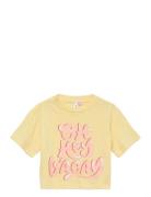 Vmpastel Cropped Ss Top Box Girl Tops T-shirts Short-sleeved Yellow Ve...