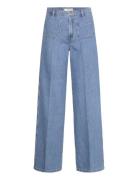 Wideleg Jeans With Pockets Bottoms Jeans Wide Blue Mango