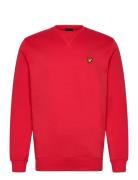 Crew Neck Sweatshirt Tops Sweat-shirts & Hoodies Sweat-shirts Red Lyle...