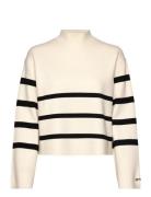 Perfect Knit Long Sleeve Tops Knitwear Jumpers White Aim´n